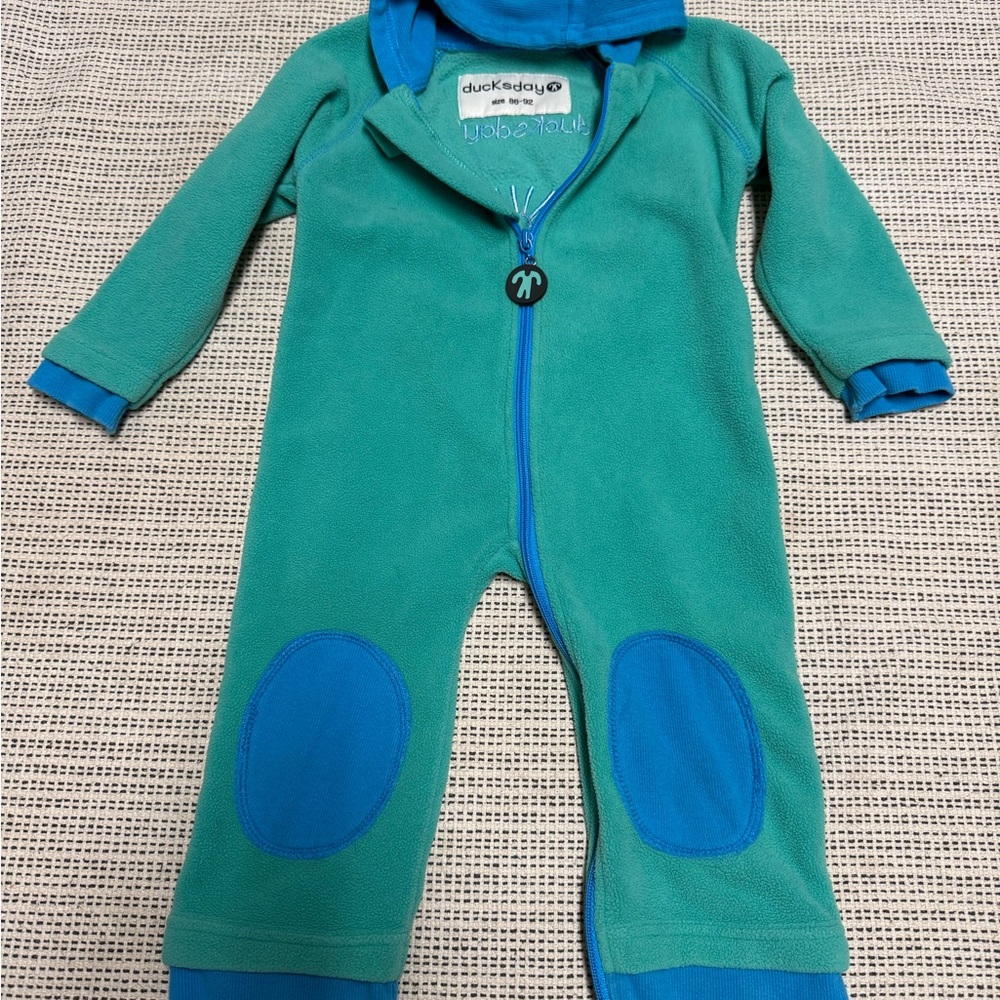 ducksday Kids Blue Fleece One Piece